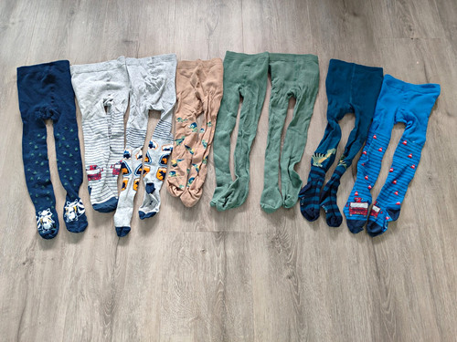 8er set strumpfhosen mit fuß - set,