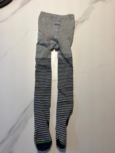 Grau gestreifte strumpfhose - gestreifte,
