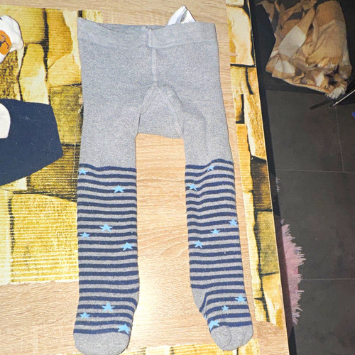 Baby strumpfhose grau - strumpfhose, grau/blau