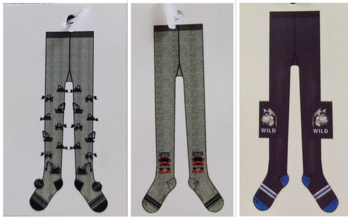 Jungen strumpfhose grau blau - grau,